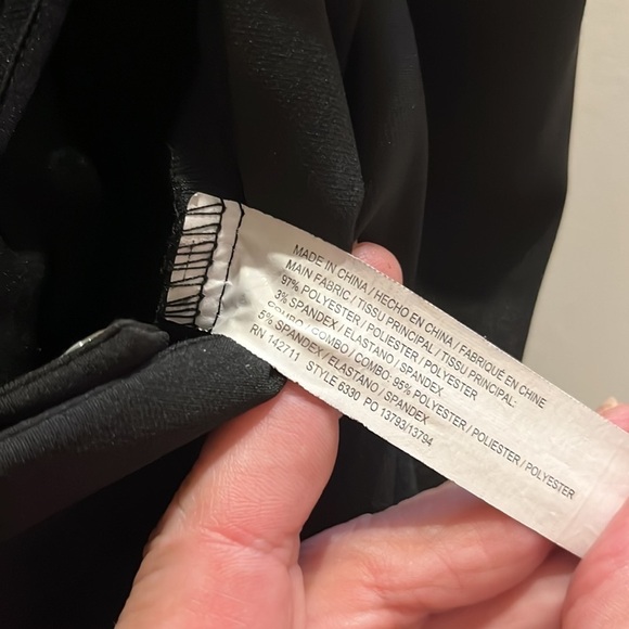 Eloquii Black Dress Pants Ankle Length Slight Flare Sz 16 - Picture 9 of 9